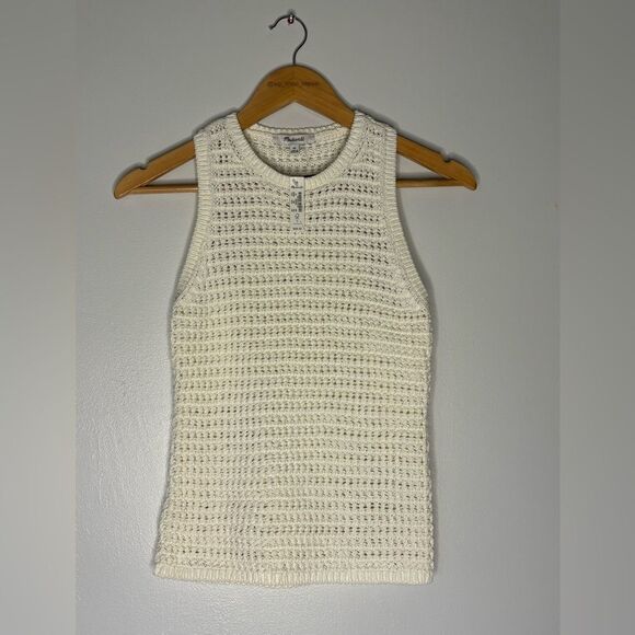 NWT Madewell Crochet knit tank - Picture 5 of 7